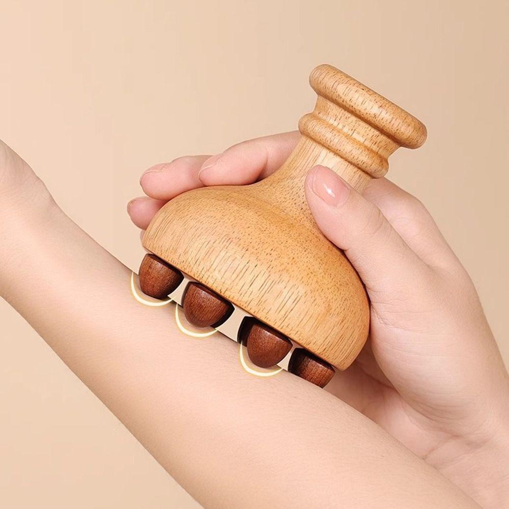 12 Beads Scalp Massage Brush Anti Cellulite Gua Sha Brush  For Full Body Use