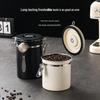 304 Stainless Steel Coffee Storage Can with Vent Valve, Sealed for Freshness