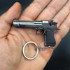 Alloy 1:4 Scale Desert Eagle Pistol Keychain Mini Toy Gun Model For Adult Kids Christmas Gift Metal Keychain