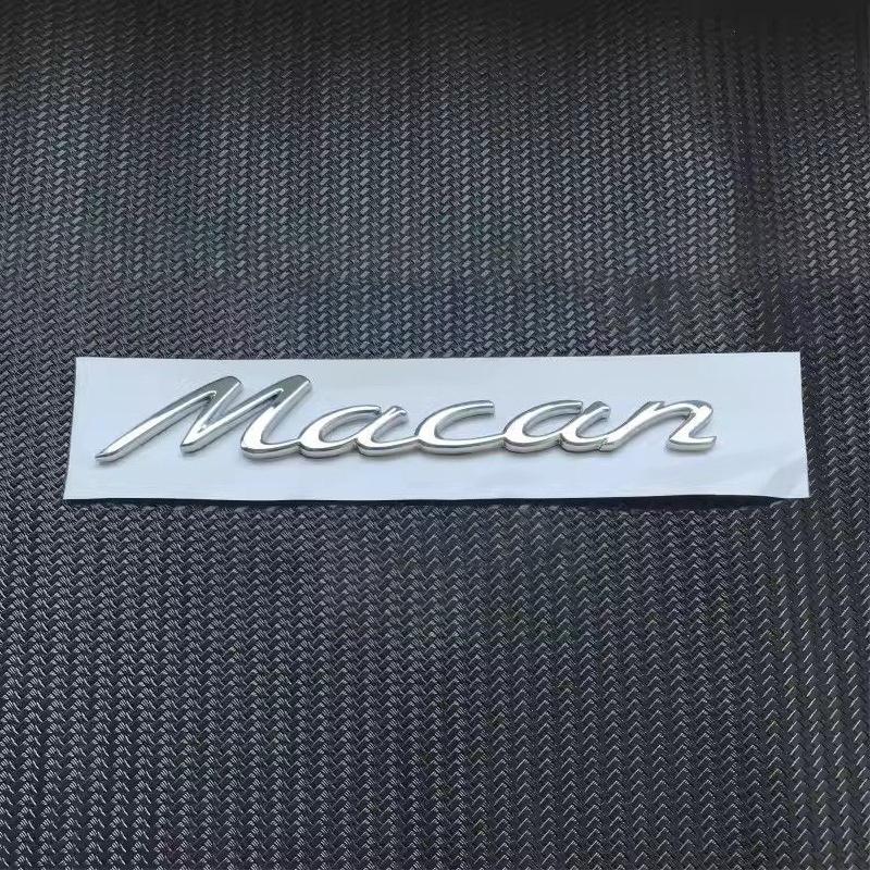 Emblema Auto 3D Lettere Decorative per Bagagliaio Posteriore Accessorio per Porsche Panamera Cayman Boxster Cayenne Macan GTS Taycan Turbo
