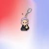 BTS Edgy Black Leather Jacket Cartoon Acrylic Keychain, Bangtan Boys Edgy Cartoon Figure Keyring, Kpop ARMY Fans Bag Charm