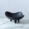 Black and White Three Legged Irregular Resin Decorative Tray, Fruit Tray, Living Room Desktop Storage Container, Home Decoration