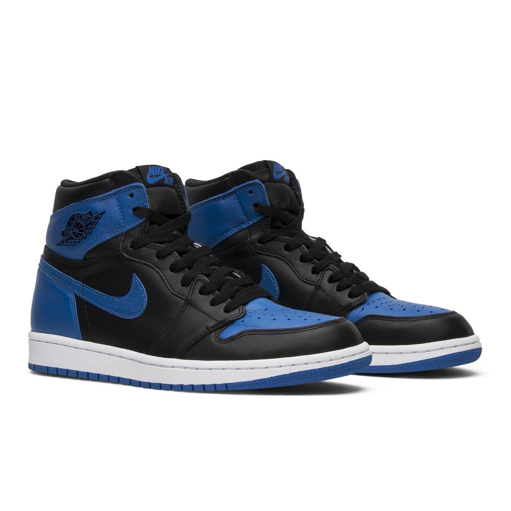 Air Jordan 1 Retro High OG 'Royal' 2017 (Unisex) Black / Royal-White Vintage Basketball Shoes 555088 007
