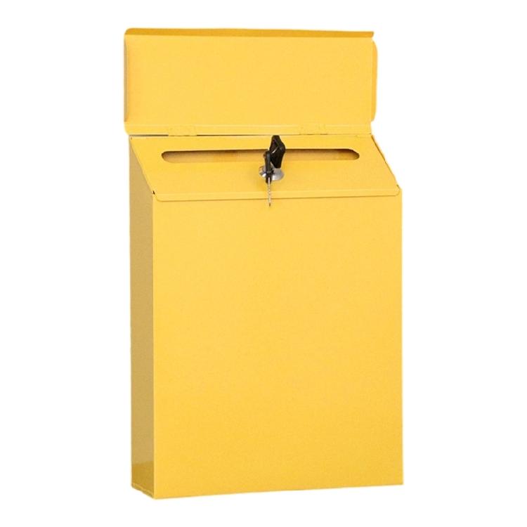 Boîte aux lettres vintage en fer forgé avec serrure Boîte aux lettres extérieure en métal Décoration à suspendre Résistante aux intempéries Convient pour les patios Jardins
