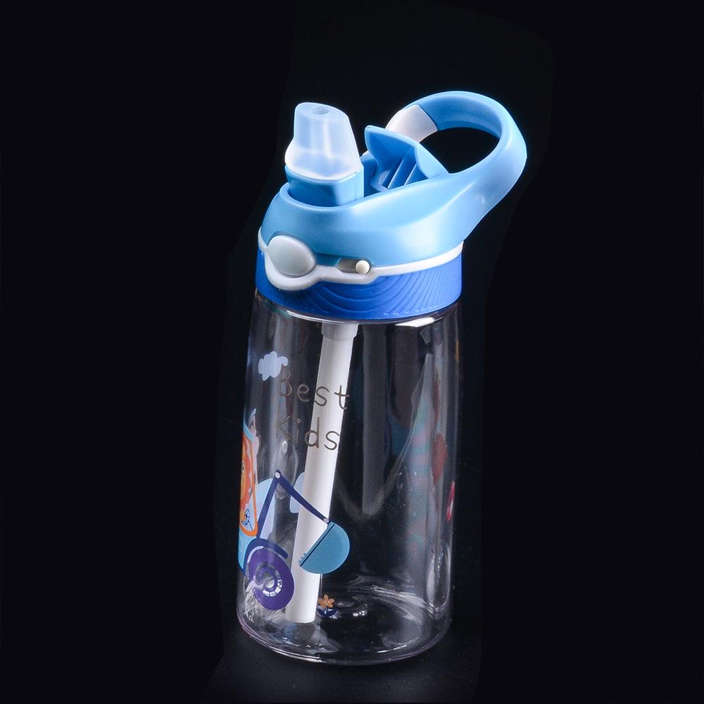 Tritan Large Capacity Portable Sports Water Bottle with Straw - Stylish Plastic Cup for Adults.