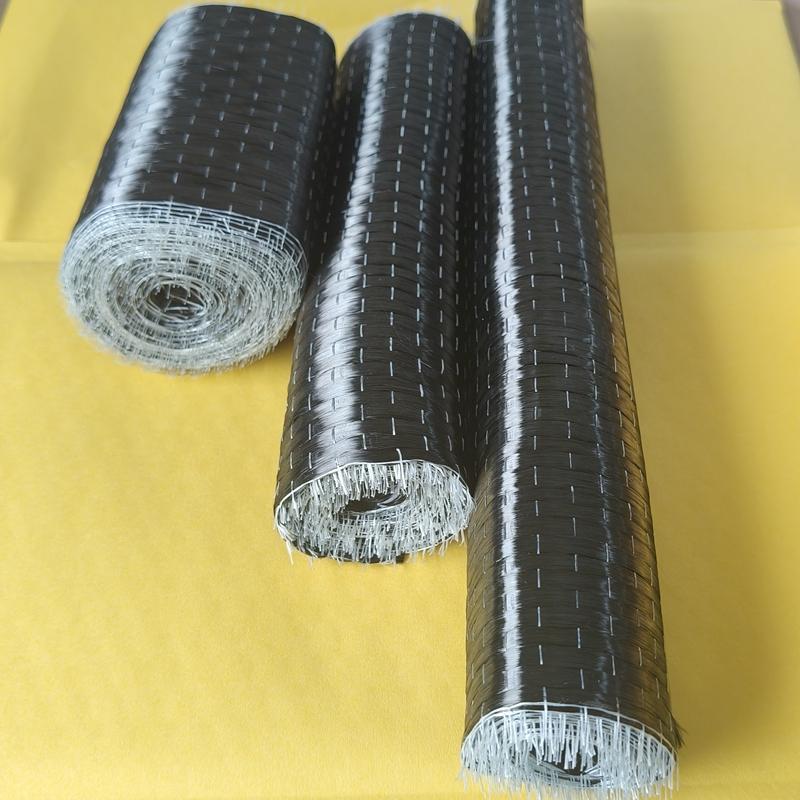 12K 300g UD Carbon Fiber Fabric Unidirectional Cloth for Concrete Slab Crack Repair Building Bridge Structural Strengthening