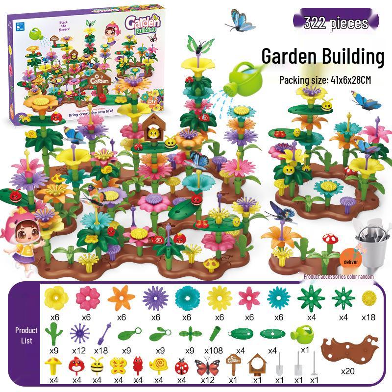 Interlocking DIY Garden Building Blocks - Free Shipping Children's Assembly Toy