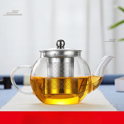 Transparent Glass Teapot Tea Set Large Capacity Electric Pottery Stove Heated Tea Boiling Kettle Flower Tea Brewing Teapot
