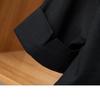 Abito estivo da donna nuovo in chiffon piccolo vestito da pendolare moda tasca con bottoni giunture casual traspirante versatile top a maniche medie sottili