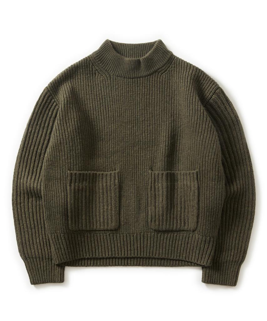 ESFAI Plgw Mock Neck Knit (Olive)