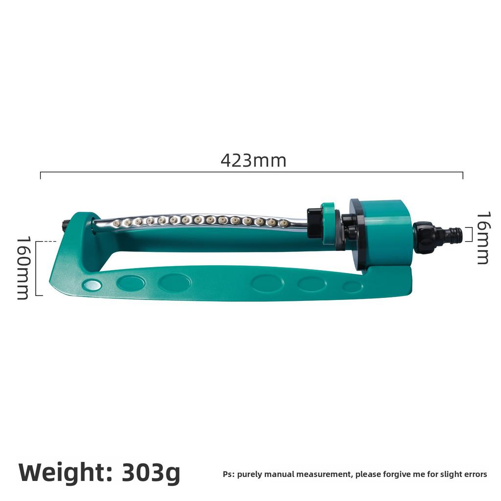 Automatic Oscillating Lawn Sprinkler 19 Hole 4 Modes Watering Device for Home Garden Agricultural Irrigation