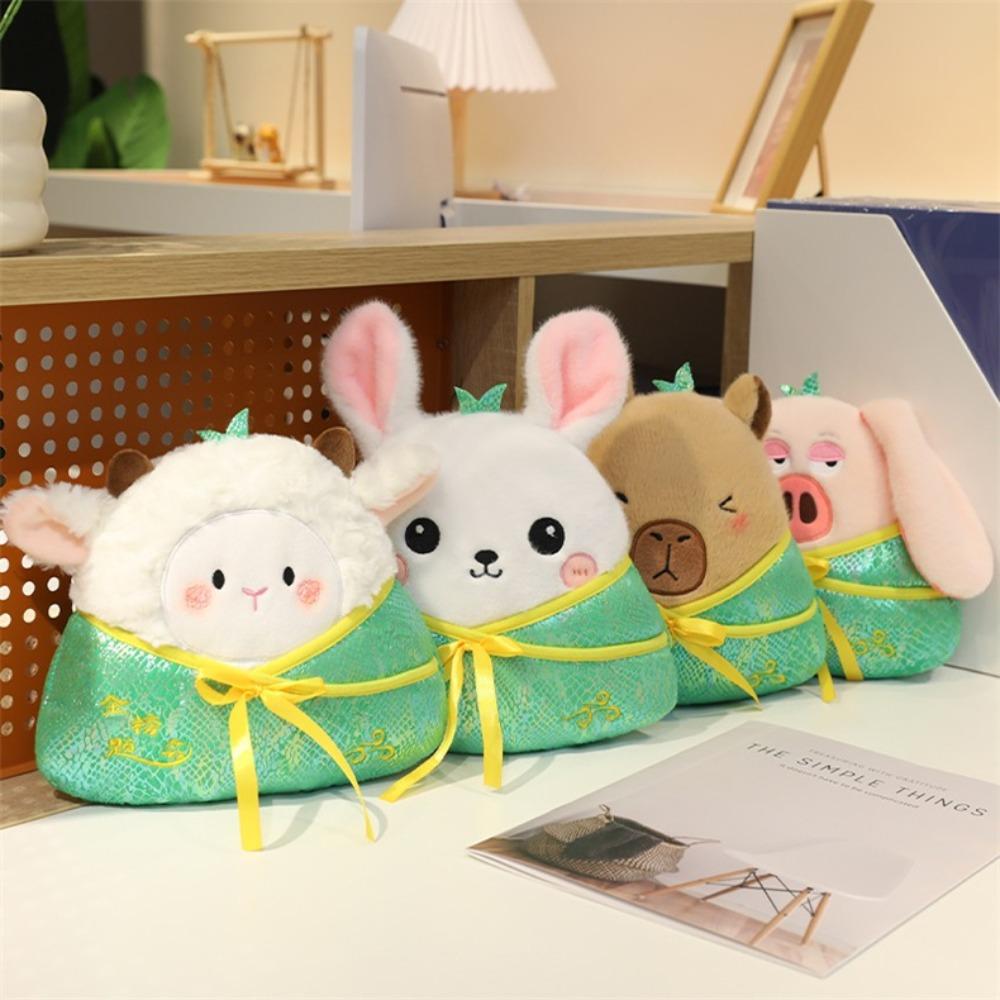 Sheep Zongzi Cotton Doll Capybara Zongzi Stuffed Doll Lovely Zongzi Plush Toy  Dragon Boat Festival