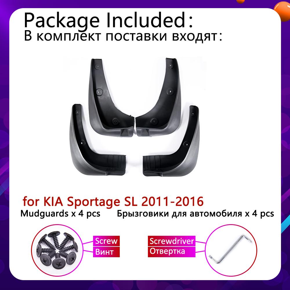 Car Mud Flaps For Kia Sportage SL 2011 2012 2013 2014 2015 2016 Mudflaps Splash Guards Fender Mudguards Mud flaps