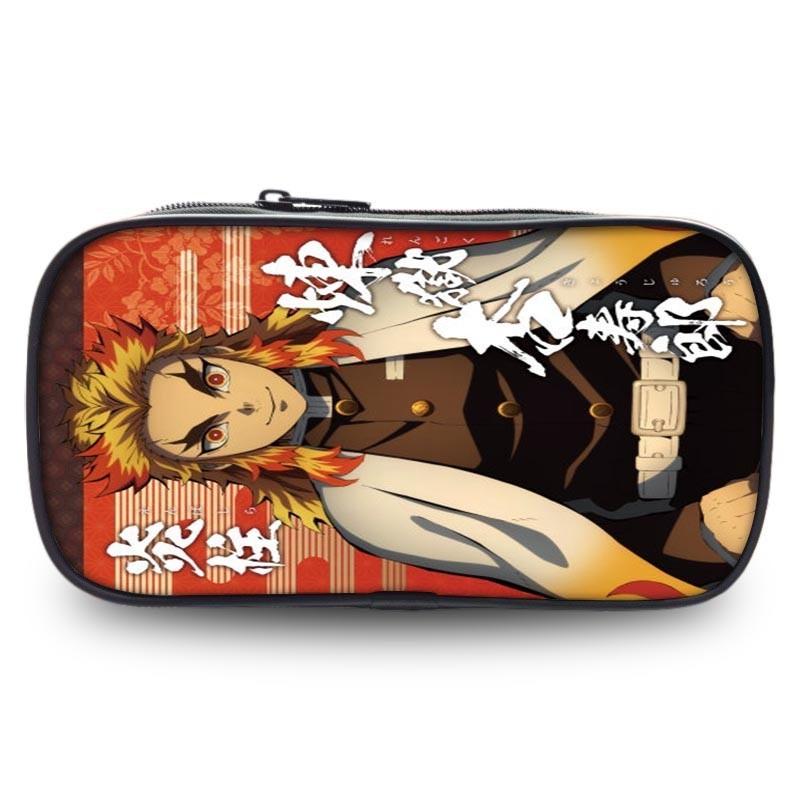 Durable Slayer Demon Pen Bag Versatile Oxford Fabric Large Capacity Stationery Holder