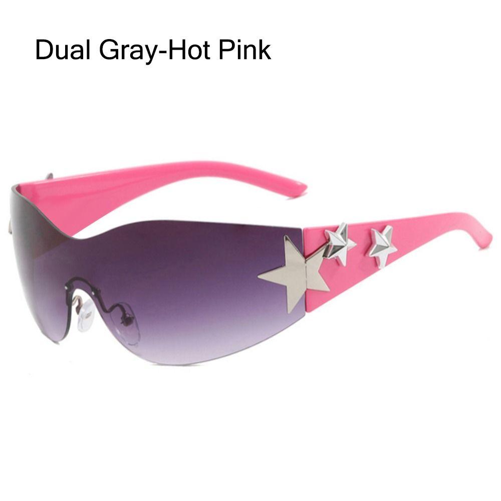 Randlose Y2K Sonnenbrille Ästhetische Shades Trendige 2000er Accessoires für Frauen