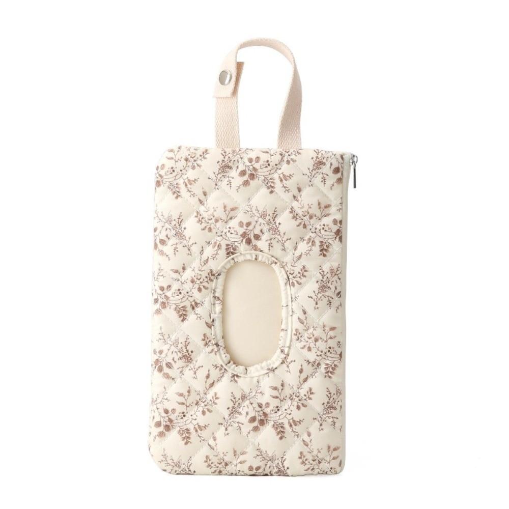 

Portable Wet Tissue Storage Bag Floral Design Baby Wet Wipe Pouch Home/Office Decoration