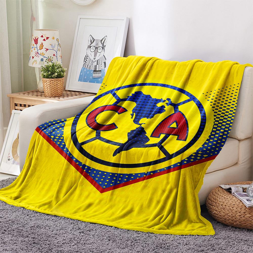 Club America Print Flannel Blanket, High quality Comfortable for All Seasons, Home Decor, Warmth and Comfort, Perfect for Christmas Gifts