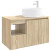 Bathroom Furniture Set 2 Pcs Sonoma Oak Engineered Wood