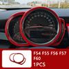 Auto Innenraum ABS Kunststoff Dekorationsabdeckung Roter Modifizierter Aufkleber für BMW MINI Cooper S F54 F55 F56 F57 F60 CLUBMAN Autozubehör
