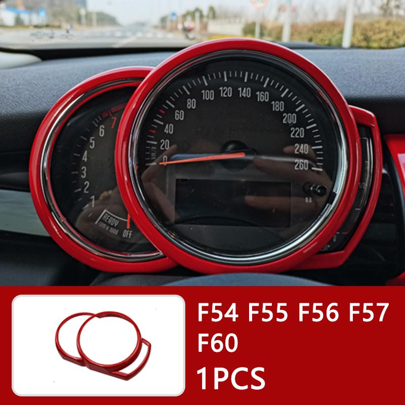 Auto Innenraum ABS Kunststoff Dekorationsabdeckung Roter Modifizierter Aufkleber für BMW MINI Cooper S F54 F55 F56 F57 F60 CLUBMAN Autozubehör
