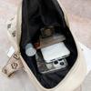 Versatile Simple Fashion Shoulder Bags Women Girl Print Design Bag Trendy Leisure Chest Bag Large Capacity Crossbody Bag  Yellow Brown