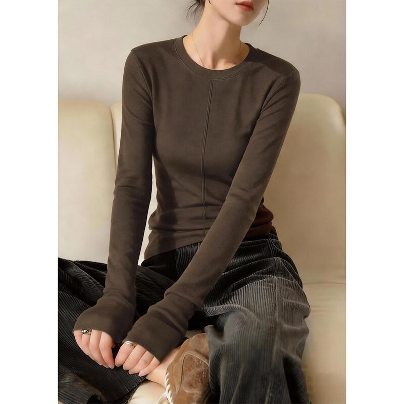 

Demana Slim-Fit Round Neck Long-Sleeve T-Shirt L