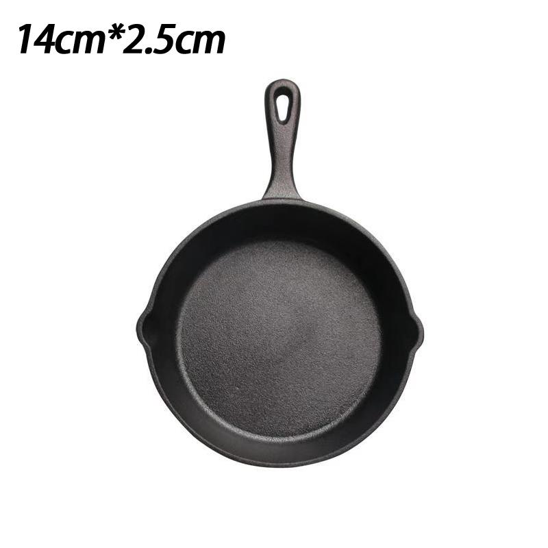 14Cm Cast Iron Skillet Non-Stick Mini Egg Frying Pan For Kitchen Cookware