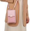 Dámská móda Kabelky na zip na telefony se spojkou Pu Kožené peněženky Malé crossbody kabelky