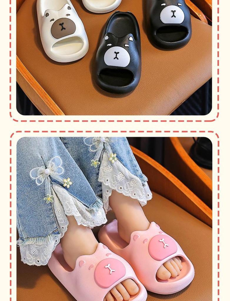 Sommer Cartoon Flip-Flops für Jungen und Mädchen: Bequeme Indoor-Hausschuhe für Eltern und Kinder