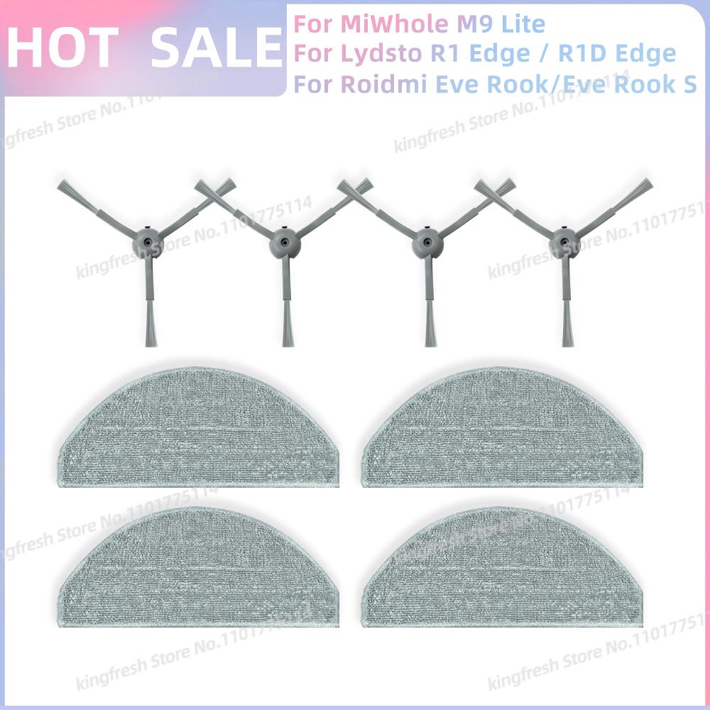 Fit For Lydsto R1D Edge /MiWhole M9 Lite/Laresar L10/Vyzzle D10/ iBoto Smart X530 Aqua Parts Filter Brush Mop Cloth