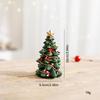 Mini Christmas Tree Ornament: Resin Holiday Scene Decor