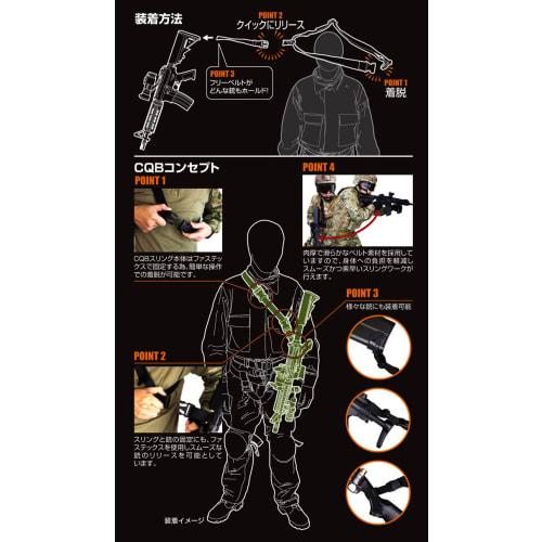 LayLax SATELLITE CQB Sling Neo BK Survival Game Supplies