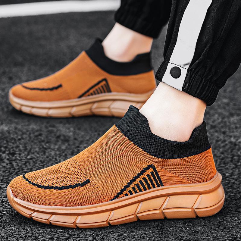 Spring and Autumn Men s Shoes Men s Black Breathable Fly-woven Mesh Shoes Men s Casual Shoes 36