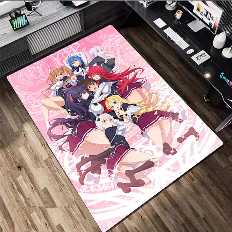 High School Dxd Carpet Office Decorative Carpet For Living Room Bedroom Door Mat Floor Rug Computer Chair Area Rug