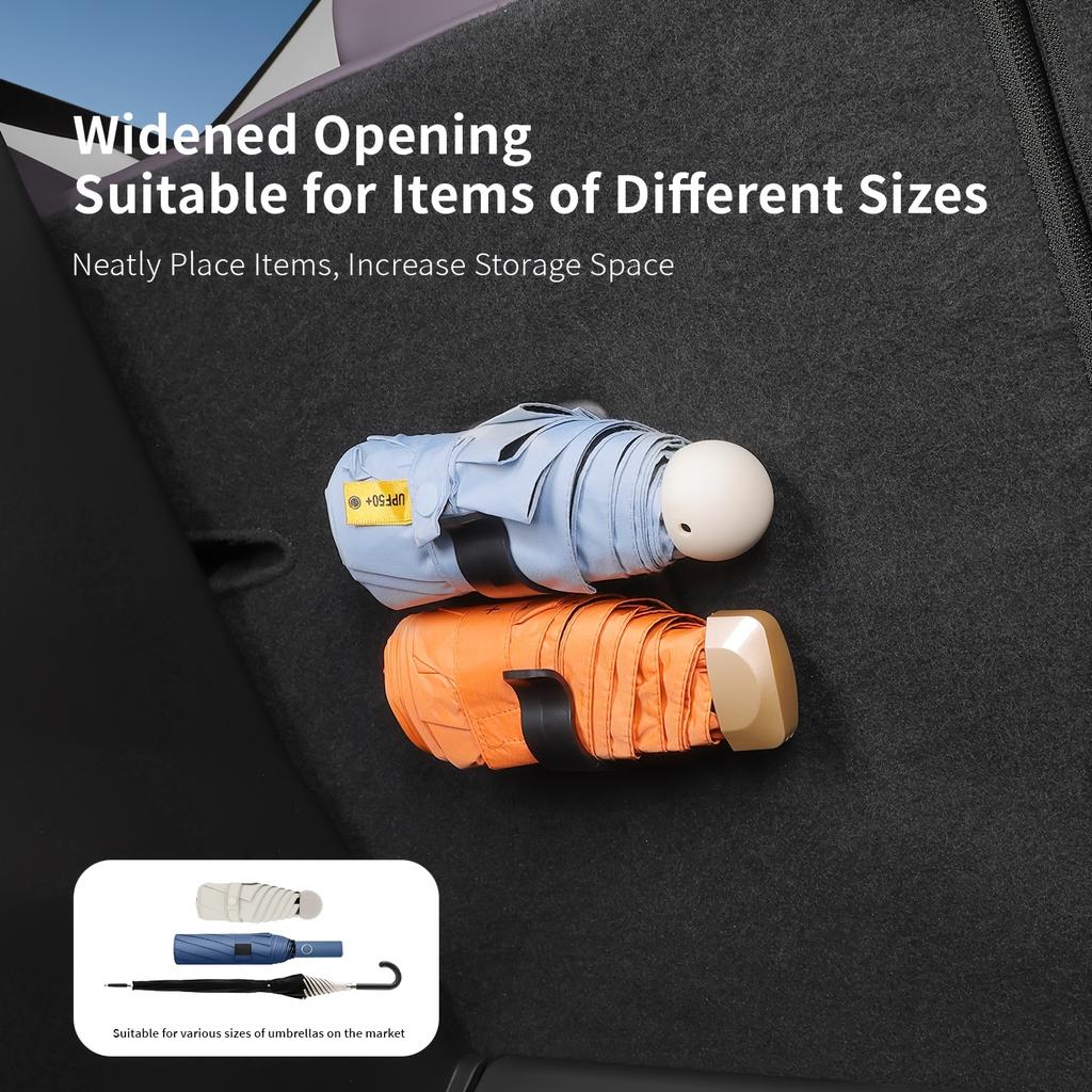 Universal Car Umbrella Hook Holder - Easy Clip-On Dashboard Storage Support Trunk and Seat Back Headrest Hanger Auto Accessories