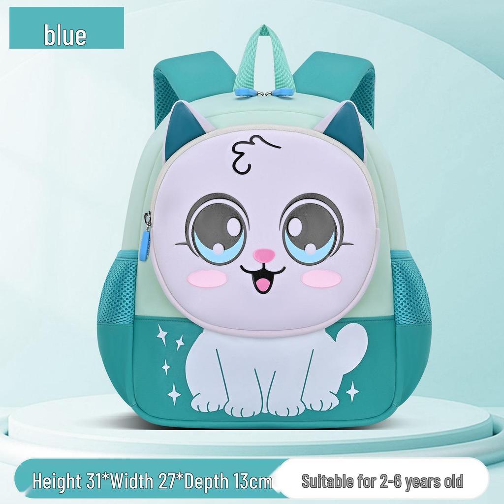 2025 Kids' Lightweight Cartoon Backpack for Ages 6-12 with Spine Protection and Double Shoulder Straps