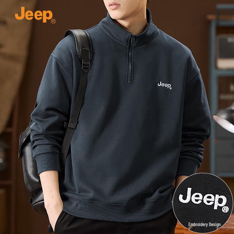 JEEP Men's Half-Zip Sweatshirt
