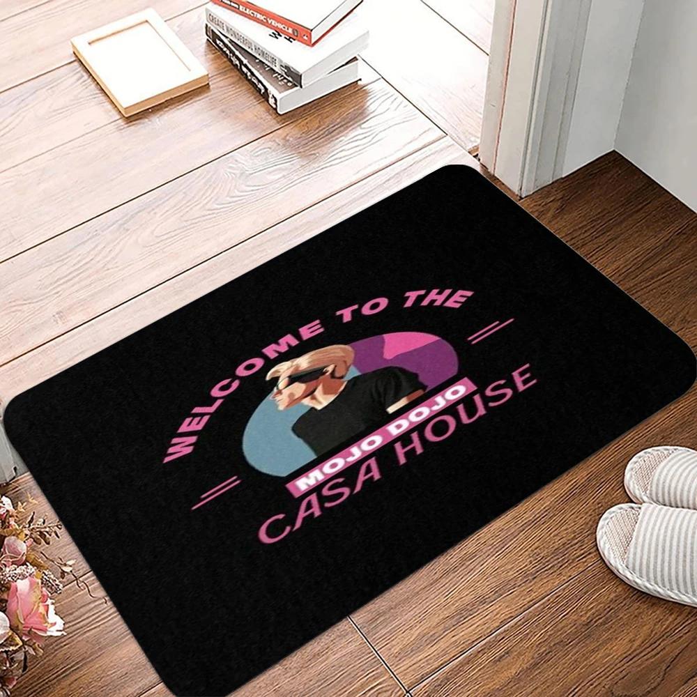

Machine Washable Polyester Mojo Dojo Casa House Non-Slip Doormat Rectangular Lightweight Home Decor Entrance Rug for Living Room 40cm x 60cm