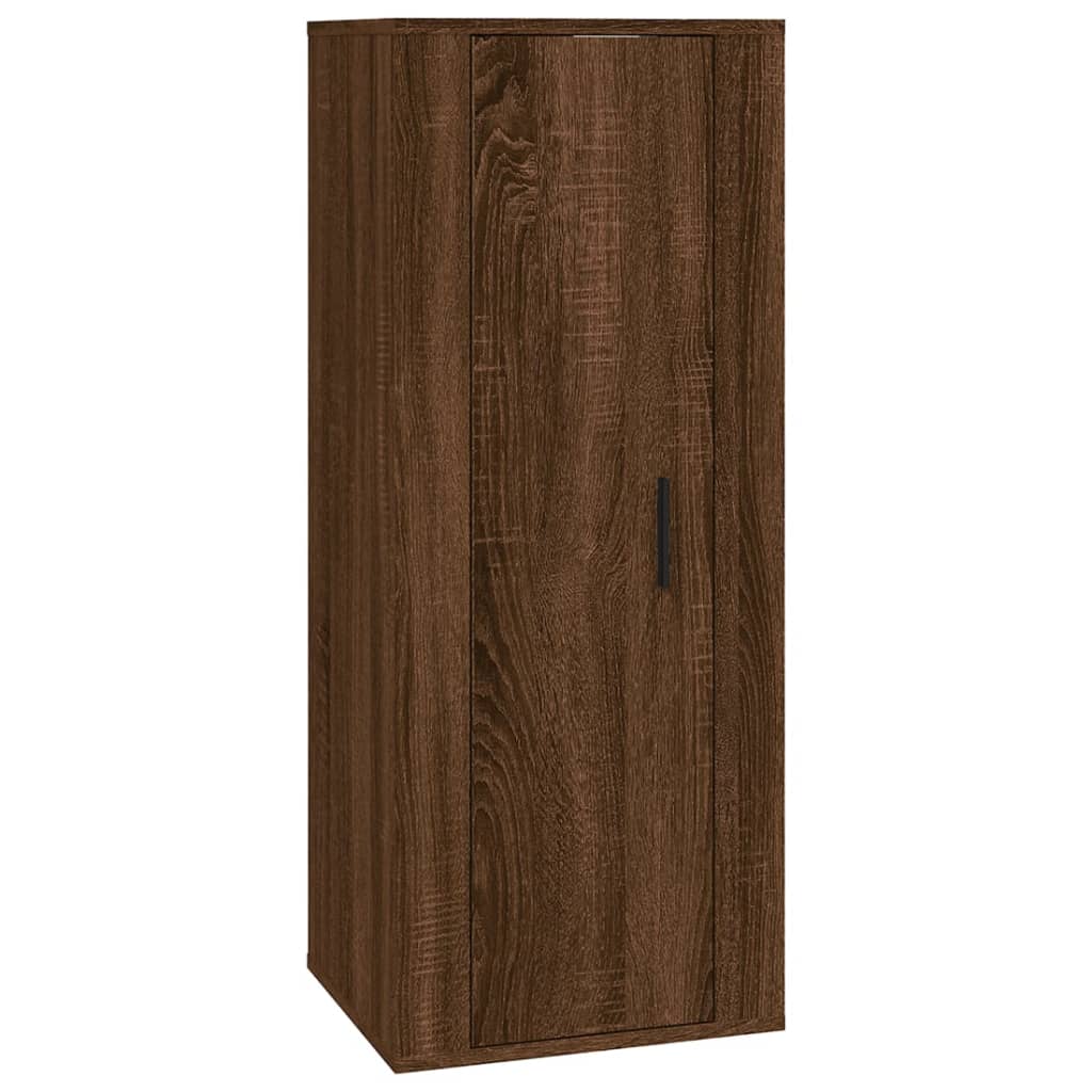 TV Wall Cabinet Brown Oak Effect 40 X 34.5 X 100 Cm