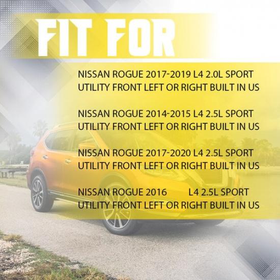 ABS Wheel Speed Sensor Front Driver+Passenger Side Fits Nissan Rogue 2014- V