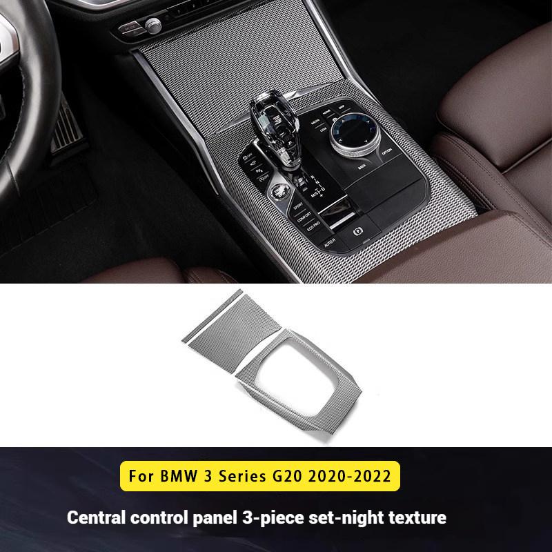 For BMW 3 Series I3 G20 2020-2022 LHD Car Center Console Gear Shift Panel Cover Trim Stickers Interior Accessories