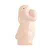 Easter Ceramic Bunny Figurine Holding Egg Look-up Rabbit Statue Sculpture Spring Easter Holiday Party Decoration Ornament