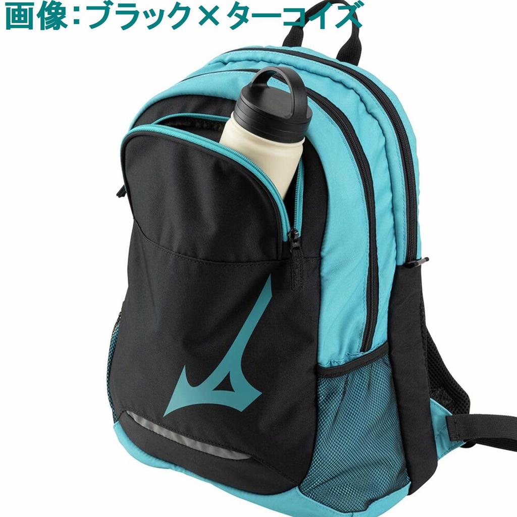 Mizuno Tennis Racket Sports Backpack 63JDB009 Navy x Lime Tennis/Soft (1 racket)