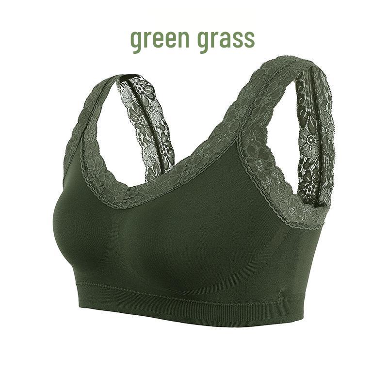 Lace Queen Red Backless Lace Bralette Women's Vest-Style Bandeau Sports Bra