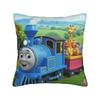 Pillow Case Cartoon Trains Man Square  Pillow Cover For Sofa Home Decoration Retro Trendy Pillowcases