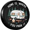 1 "Home Is Where You Park It" Spare Tire Cover, A Waterproof Wheel Hub Protector Suitable For RVs, SUVs, Trucks, And Trailers