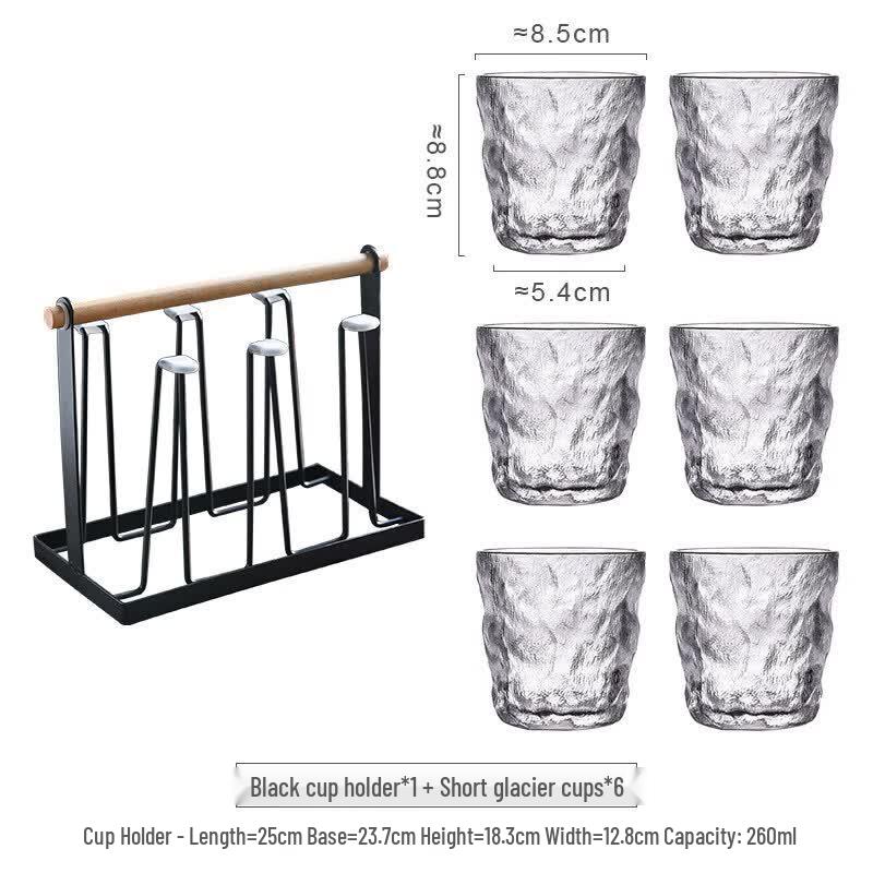 ZISIZ Glacier Pattern Universal Glass Set