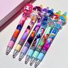 6/12/24/48Pcs Kpop Demon Hunters Cute 0.5Mm Black Gel Pens Kawaii Cartoon Anime Peripherals Stationery School Supplies Gifts