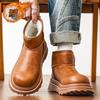 Snow boots, new winter velvet waterproof and non-slip large cotton shoes, integrated fur and cold-proof cotton boots
