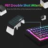 Womier Print Keycaps, PBT Shine-Through Keycaps, 165-Key Custom Keycap Set with OEM Profiles for 100%, 75%, 65%, and 60% Keyboards